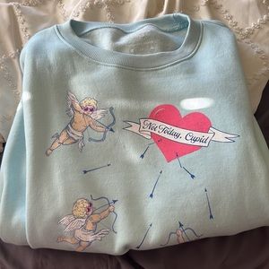Mallory Ervin “living fully” not today Cupid sweater size XL
